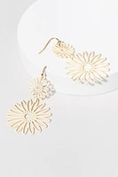 Millie Painted Flower Drop Earrings