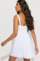 Stella Knotted Front Mini Dress