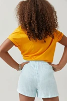 Hello Franki Drawstring Gauze Shorts for girls