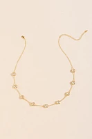 Megan Cat Eye Station Necklace