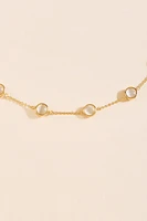 Megan Cat Eye Station Necklace