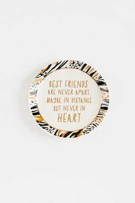 Best Friends Animal Print Trinket Dish