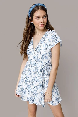 Kendelle Floral Godet Mini Dress