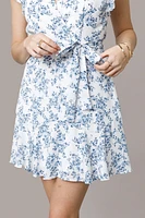 Kendelle Floral Godet Mini Dress