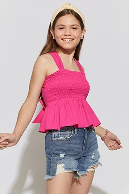 Hello Franki Sleeveless Bow Back Top for girls