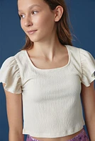 Hello Franki Flutter Sleeve Tee for girls