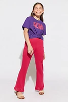 Hello Franki Aloha Purple Graphic Tee for girls