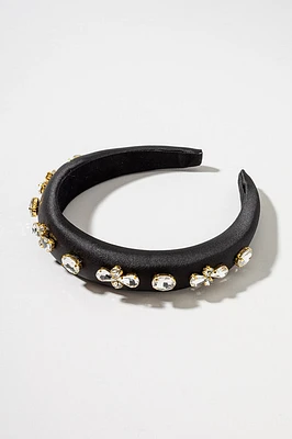 Rachel Satin Jeweled Headband