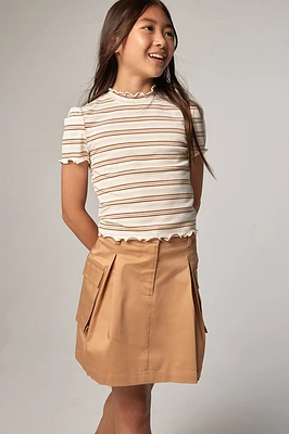 Hello Franki Pleated Cargo Skirt for girls