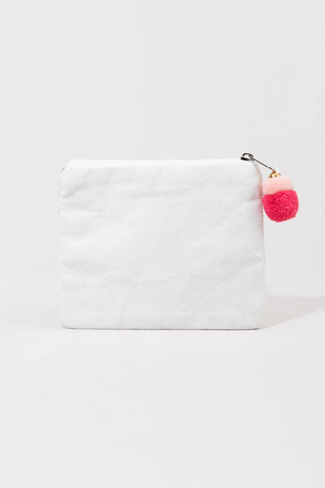 Rich As F*ck Beaded Pouch