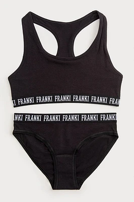 Hello Franki Racerback Sports Bra And Panty Set for girls