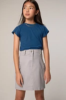 Hello Franki Twill Cargo Skirt for girls