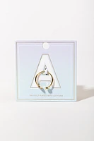 Ellie 14K Gold Dipped CZ Initial Adjustable Ring