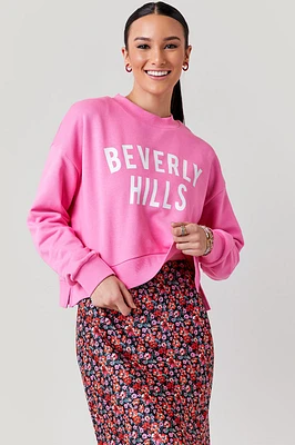 Beverly Hills Pink Sweatshirt