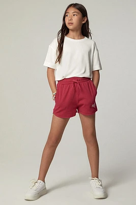 Hello Franki Logo French Terry Short for girls