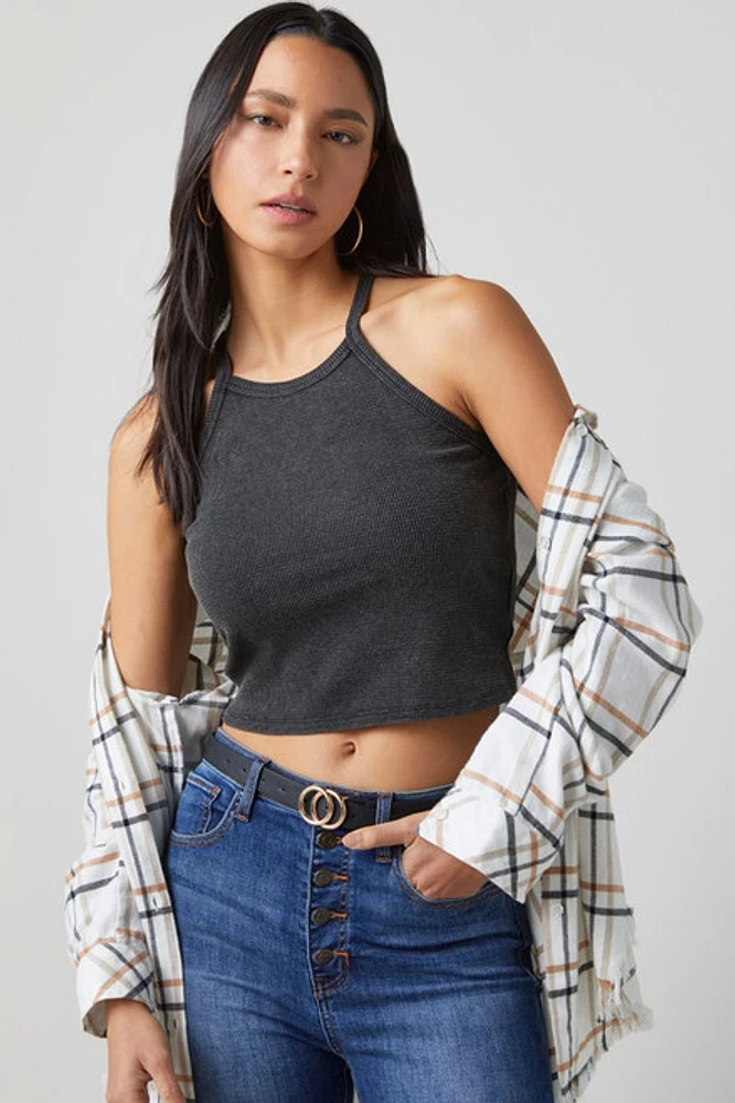Jenna Acid Wash Halter Tank