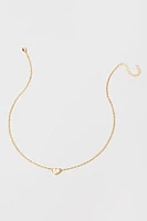 Initial Heart Pendant Necklace