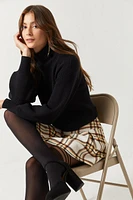 Avery Balloon Sleeve Turtleneck Sweater