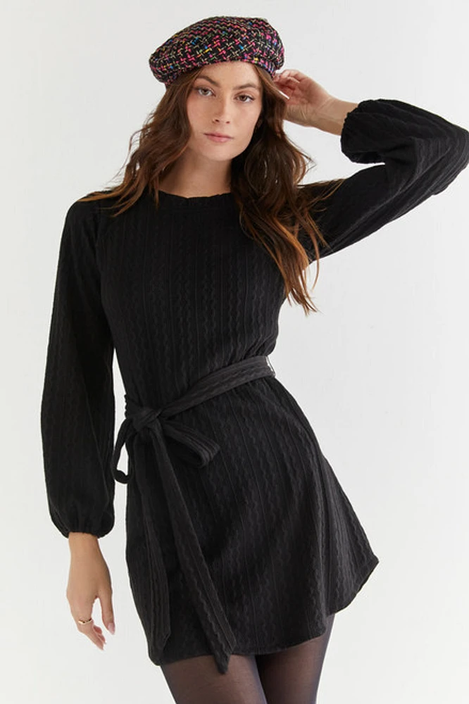 Shelby Textured Sweater Dress