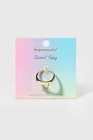 Francesca Slim Initial Ring