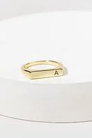 Francesca Slim Initial Ring