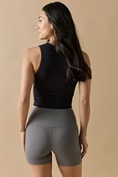 Anita Plunge Deep V Rib Tank Top