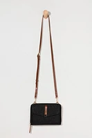 Ivy Vegan Leather Felt Stripe Crossbody