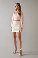 Kristy Lace Corset Sweetheart Neck Blouse