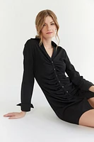 Kimberley Cinched Button Down Mini Dress