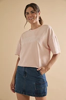 Sunset Washed Short Sleeve Sweatshirt