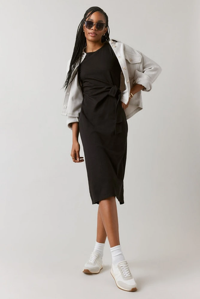 Dora Side Knot Midi Dress