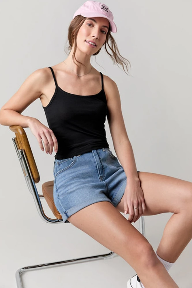 Gracie Crew Neck Slinky Tank