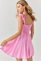 Selina Ruffle Strap Mini Dress