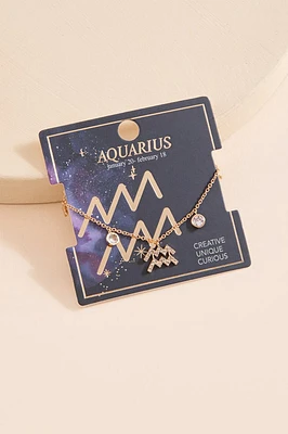 Zodiac Charm Drop Bracelet