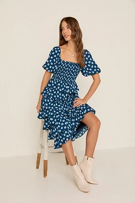 Katheryn Floral Midi Dress