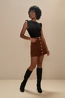 Janelle Flutter Shoulder Sleeveless Top