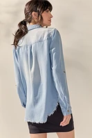 Trisha Tencel Button Down Top