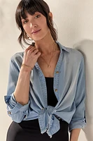 Trisha Tencel Button Down Top