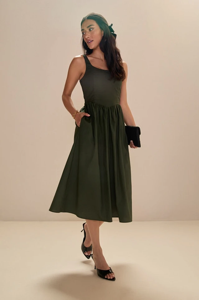 rhiannon corset top midi dress Zimmermann Rhiannon Corset Midi-Dress