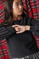 Hello Franki Crop Sweatshirt for girls
