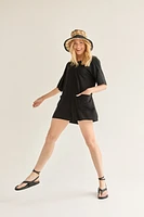 Elisa Oversized Tee Romper
