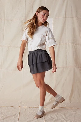 Hello Franki Mira Gauze Ruffle Skort for girls