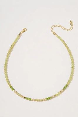 Deb Two Tone Glass Bead Strand Necklace