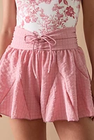 Iris Flowy Waisted Front Tie Shorts