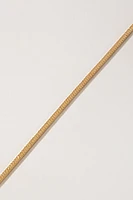 Kirsten Thick Tube Herringbone Gold Necklace