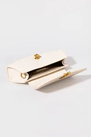 Erica Oval Faux Leather With Gold Chain Handbag
