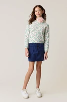 Hello Franki Floral Printed Sweater for girls