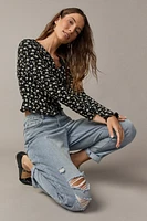 Wilma Floral Rib Top