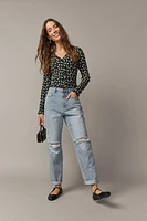 Wilma Floral Rib Top