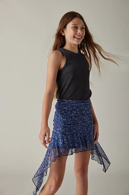 Hello Franki Aysemmetrical Ruffle Skirt for Girls